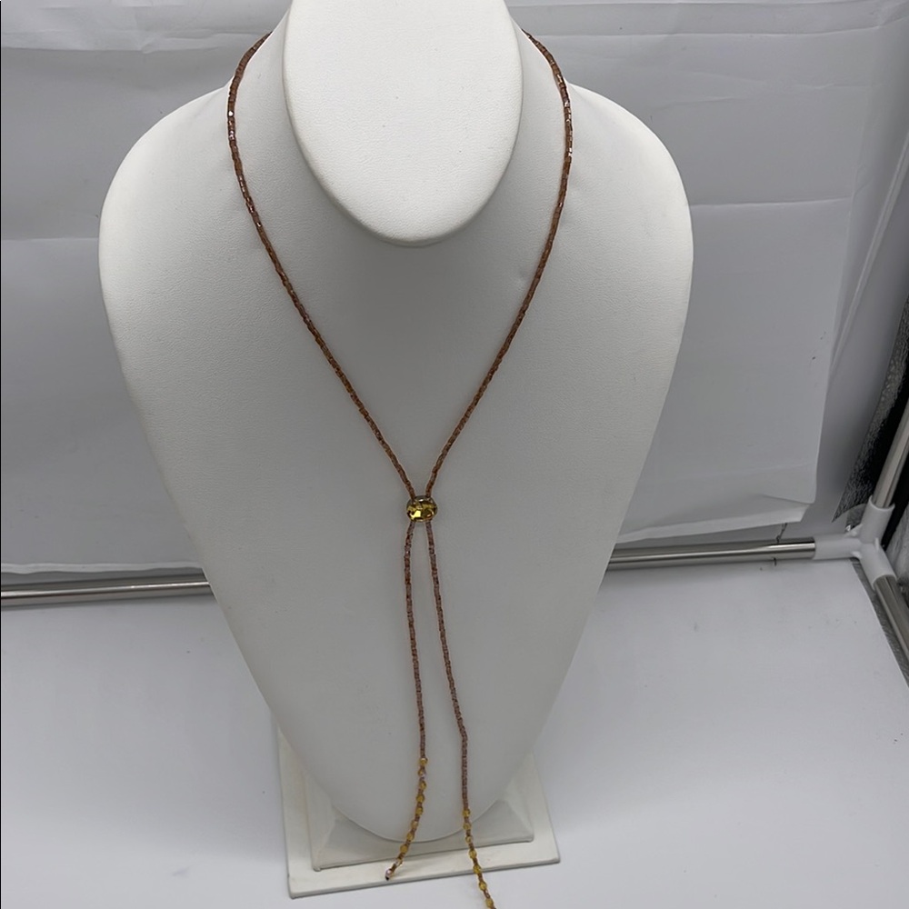 Elegant Gold Beaded Necklace